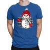 Grey Christmas Snowman T-Shirt