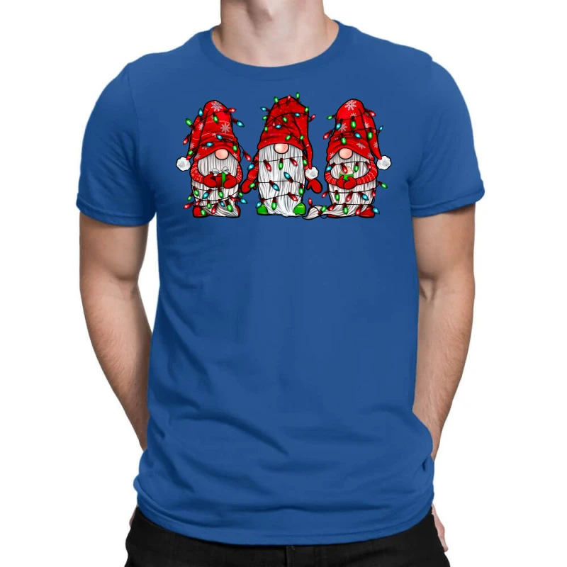 Gnome With Christmas Lights T-Shirt 1 Gnome With Christmas Lights T-Shirt
