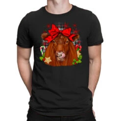 Christmas Red Angus T-Shirt