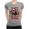 Christmas Life Is Better With A French Bulldog Ladies Fitted T-Shirt