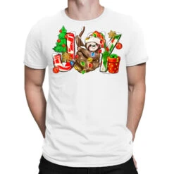 Joy Christmas Sloth T-Shirt