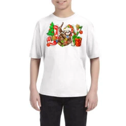 Joy Christmas Sloth Youth Tee