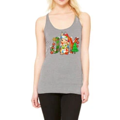 Joy Christmas Rabbit Racerback Tank