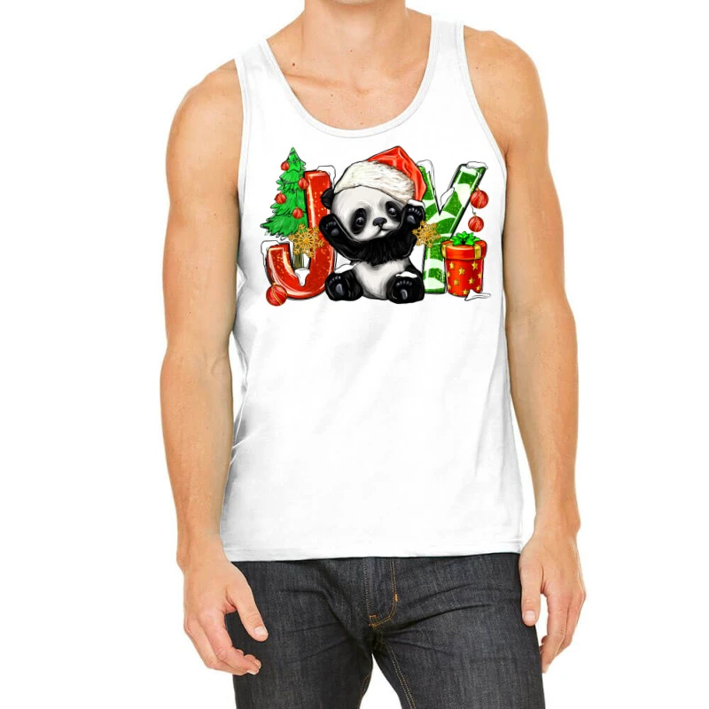 Joy Christmas Panda Tank Top 1 Joy Christmas Panda Tank Top