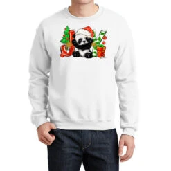 Joy Christmas Panda Crewneck Sweatshirt
