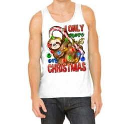 I Only Move Fast On Christmas Sloth Tank Top