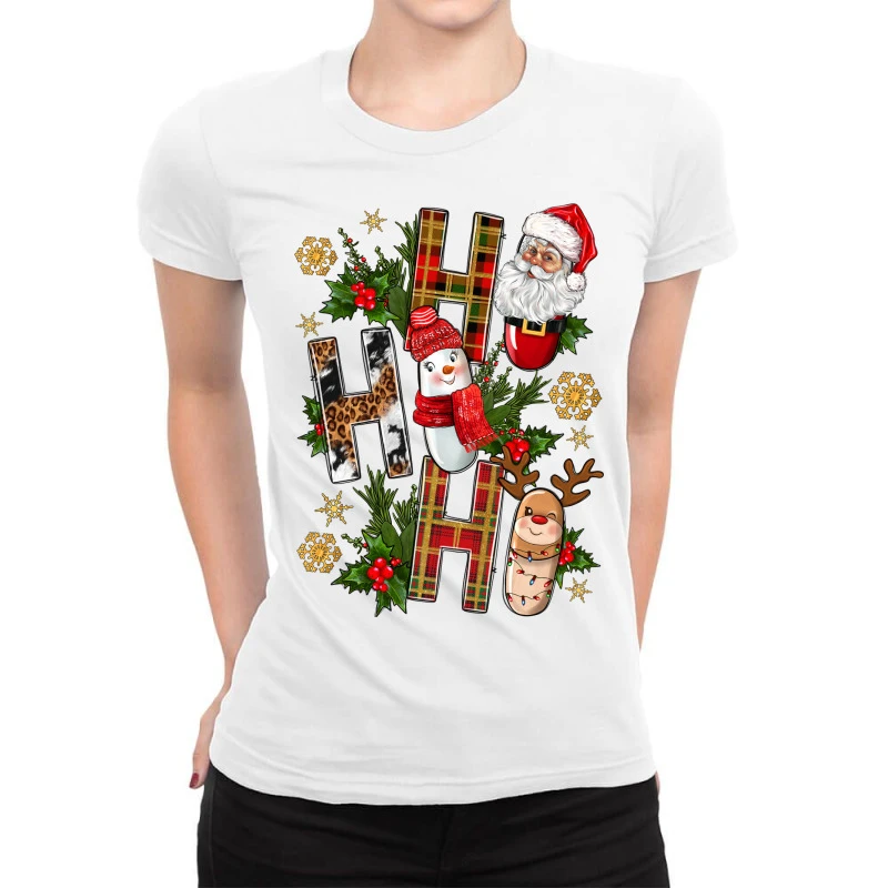 Ho Ho Ho Pharmacy Christmas Ladies Fitted T-Shirt 1 Ho Ho Ho Pharmacy Christmas Ladies Fitted T-Shirt