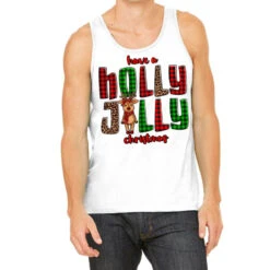 Have A Holly Jolly Christmas Reindeer Tank Top