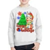 Happy Holidays Christmas Rabbit Youth Sweatshirt