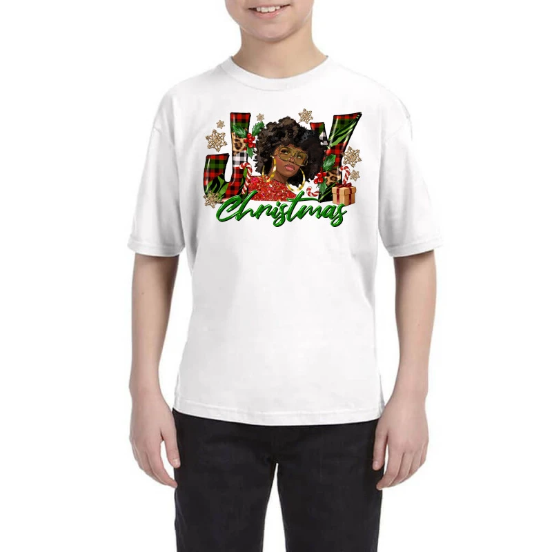 Christmas Joy Black Queen Woman Youth Tee 1 Christmas Joy Black Queen Woman Youth Tee