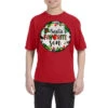Christmas Cookie And Light Santas Favorite Son Youth Tee