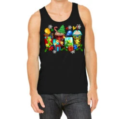 Autism Christmas Coffee Cups Tank Top