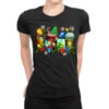 Autism Christmas Coffee Cups Ladies Fitted T-Shirt