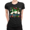 Merry Christmas Duck Ladies Fitted T-Shirt