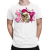 Pink Christmas Joy Skeleton T-Shirt