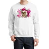 Pink Christmas Joy Skeleton Crewneck Sweatshirt