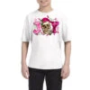 Pink Christmas Joy Skeleton Youth Tee