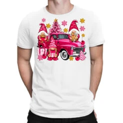 Pink Christmas Gnomes Truck T-Shirt