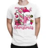 My 1st. Pink Christmas With Cute Snowman T-Shirt