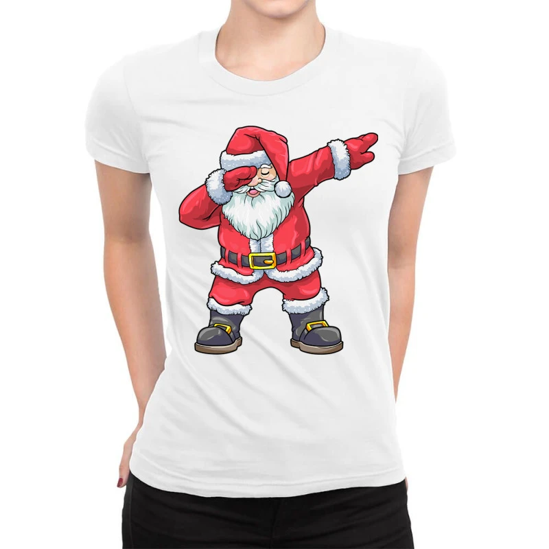 Dabbing Santa Claus Christmas Kids Boys Girls Dab Ladies Fitted T-Shirt 1 Dabbing Santa Claus Christmas Kids Boys Girls Dab Ladies Fitted T-Shirt