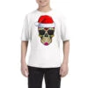 Christmas Sugar Skull Santa Merry Xmas Funny Holid Youth Tee