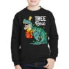 Christmas Dinosaur Tree Rex Cute Boys Kids Trex Xm Youth Sweatshirt