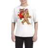 Bigfoot Santa Christmas Bag Xmas Sasquatch Boys Ki Youth Tee