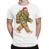 Bigfoot Santa Christmas Tree Lights Xmas Sasquatch T-Shirt