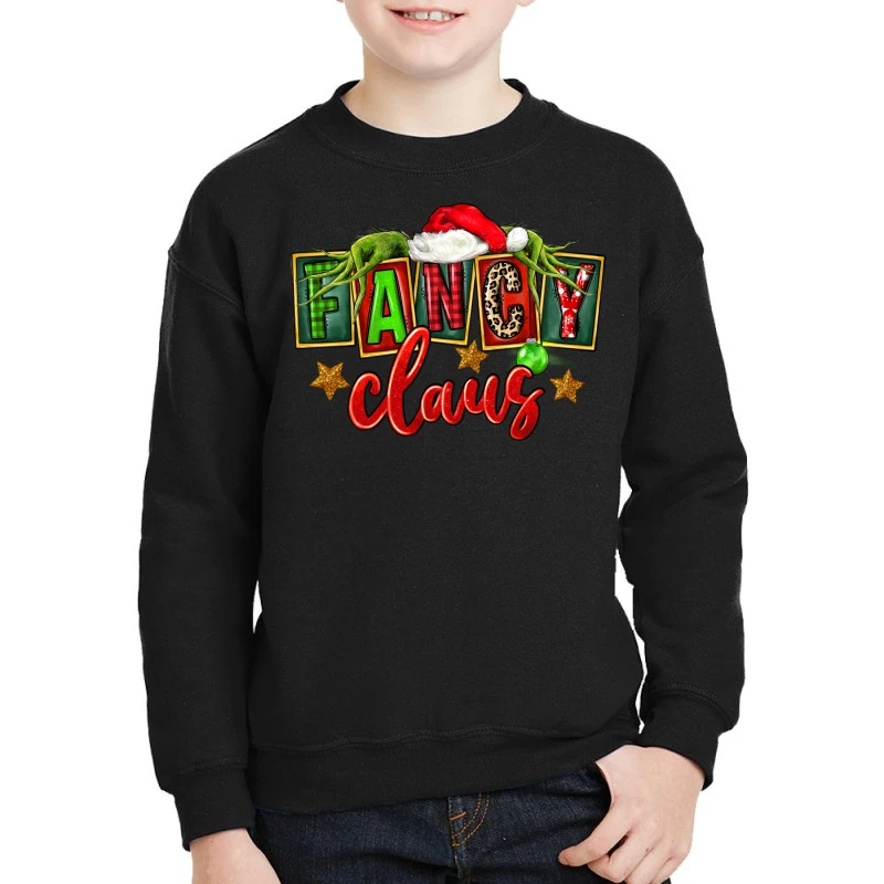 Christmas Fancy Claus Youth Sweatshirt 1 Christmas Fancy Claus Youth Sweatshirt