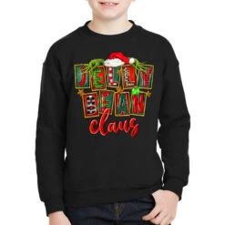 Christmas Jelly Bean Claus Youth Sweatshirt
