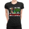 Donkey Christmas On The Naughty List And I Regret Ladies Fitted T-Shirt