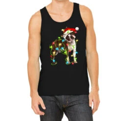 Christmas Chocolate Boston Terrier Tank Top