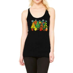 Christmas Trees With Softball Racerback Tank