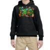Christmas Trees With Football Youth Hoodie