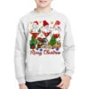 Merry Christmas Wine And Cocktails Youth Sweatshirt