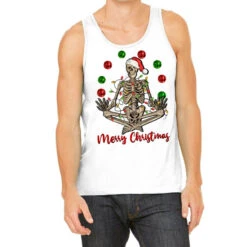 Merry Christmas Skeleton Tank Top