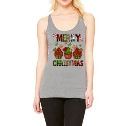 Merry Christmas Cupcakes Racerback Tank