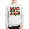 Mama Elf With Gift Christmas Youth Sweatshirt