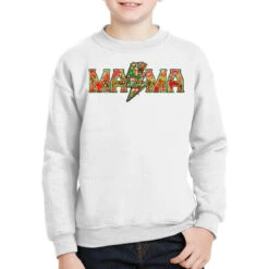 Mama Christmas Lightning Bolt Youth Sweatshirt