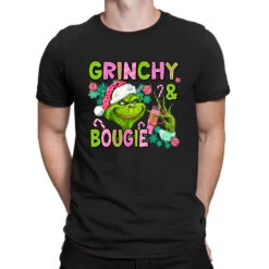 Christmas Characters And Bougie T-Shirt