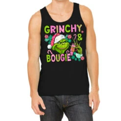 Christmas Characters And Bougie Tank Top