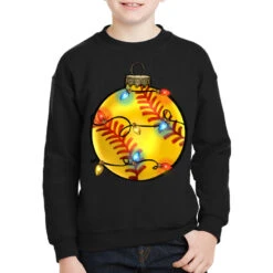 Christmas Softball Youth Sweatshirt