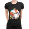 Christmas Baseball Ladies Fitted T-Shirt