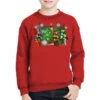 Christmas Trees With Volleyball Youth Sweatshirt