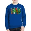 Christmas Trees With Soccer Youth Sweatshirt