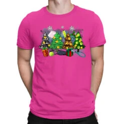 Christmas Trees With Tennis T-Shirt
