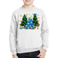 Hannukah Christmas Trees Youth Sweatshirt