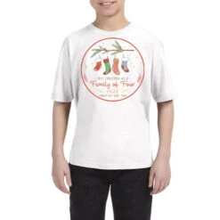 Crm21112211 First Christmas As A Family Of (number Youth Tee