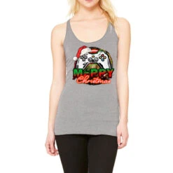 Gamer Merry Christmas Racerback Tank