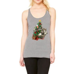 Festive Af Christmas Middle Finger Racerback Tank